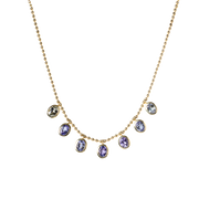 Lauren K. 18k Yellow Gold Tanzanite Beaded Necklace
