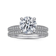 Gabriel & Co Alinna - 14K White Gold Round Diamond Engagement Ring