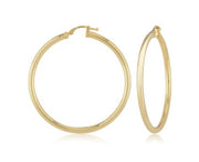 14k Yellow Gold Hoop Earrings