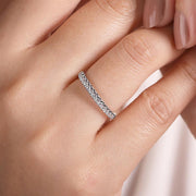 Gabriel & Co. 14k White Gold Diamond Band - .31cttw