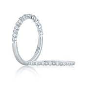 14k White Gold Diamond Band - 0.28cttw