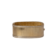 Roberto Coin 18k Yellow Gold Princess Satin Square Bangle Bracelet