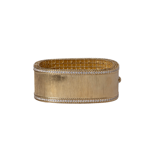 Roberto Coin 18k Yellow Gold Princess Satin Square Bangle Bracelet
