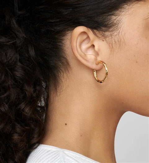 Ippolita Classico Small Hammered Hoop Earrings - 18k Gold