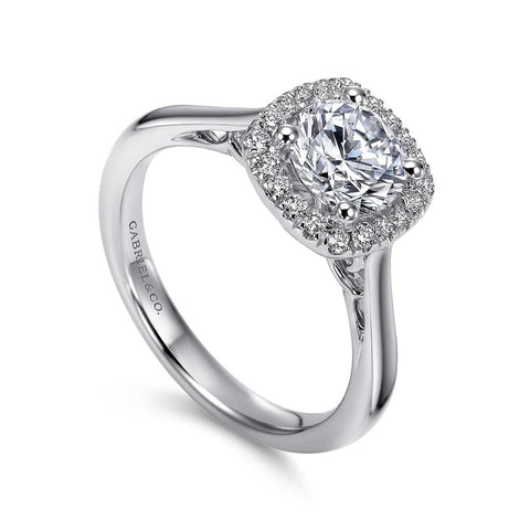 Gabriel & Co. 14K White Gold Diamond Engagement Setting
