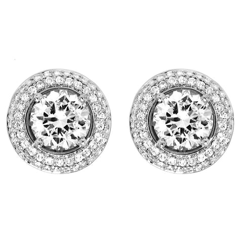 Spark Creations Pave-Style Double Row Diamond Earring Jackets