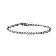 14k White Gold Diamond Tennis Bracelet - 8.26cttw