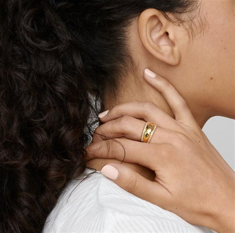 Ippolita 18k Yellow Gold Diamond Goddess Dome Ring