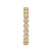 Gabriel & Co. 14k Yellow Gold Bezel Set Diamond Band - .56cttw