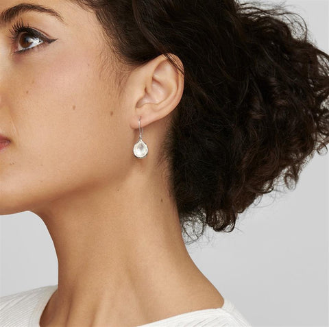 Ippolita Sterling Silver Black Shell Teardrop Earrings