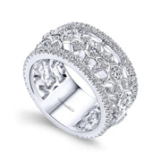 Gabriel & Co. 18K White Gold Anniversary Band - 1.10 ct