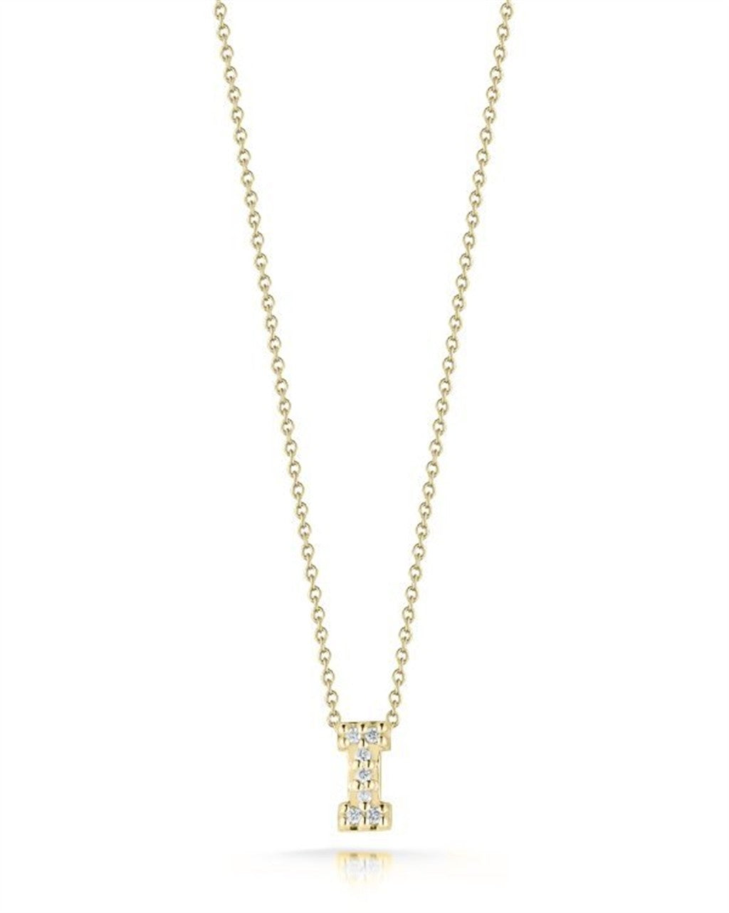 Roberto Coin 18K Tiny Treasures Diamond Love Letter Necklace