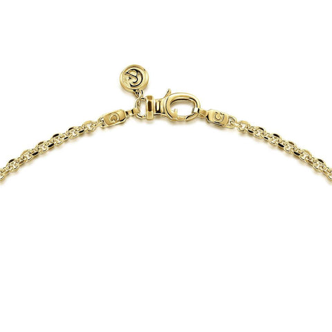 Gabriel & Co. 14K Yellow Gold Mens Link Chain Necklace