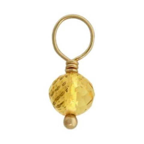 Heather B. Moore Citrine Faceted Ball Gemstone