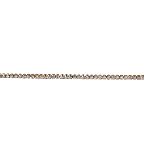 14k Yellow Gold Diamond Tennis Bracelet - 2.0cttw