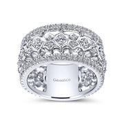 Gabriel & Co. 18K White Gold Anniversary Band - 1.10 ct