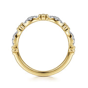 14k Yellow Gold Bujukan Diamond Marquise Ring - .19cttw