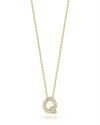 Roberto Coin 18K Tiny Treasures Diamond Love Letter Necklace