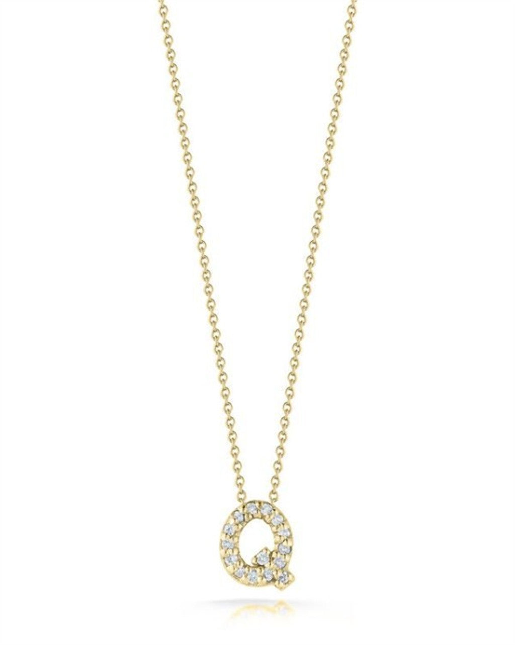 Roberto Coin 18K Tiny Treasures Diamond Love Letter Necklace
