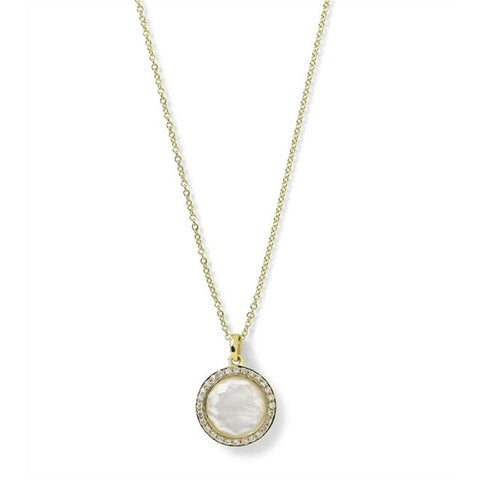 Ippolita Lollipop Small Pendant Necklace in 18K Gold with Diamonds