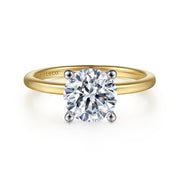 Gabriel & Co.14K Yellow Gold Soliatire Engagement Ring Mounting
