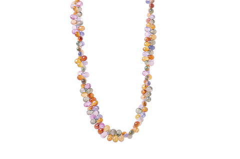 Sapphire Hawaiian Lei Necklace - 177.56cttw