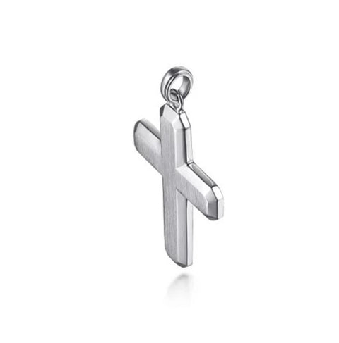 Gabriel & Co 925 Sterling Silver Geometric Cross Pendant