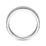 Gabriel & Co. 14k White Gold Diamond Pave Band - .51cttw