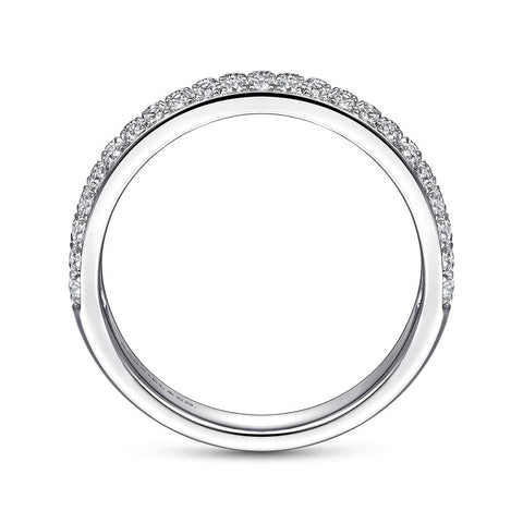 Gabriel & Co. 14k White Gold Diamond Pave Band - .51cttw