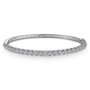 Gabriel & Co. 14k White Gold Diamond Bangle Bracelet