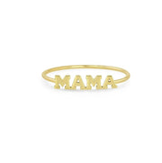 Zoe Chicco 14k yellow Gold "MAMA" Ring