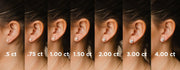 14k White Gold Diamond Stud Earrings - 2.57cttw
