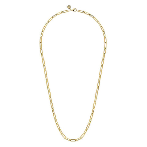 Gabriel & Co. 14k Yellow Gold Paperclip Chain Necklace