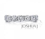 14k White Gold Round Diamond Band - 2.53cttw