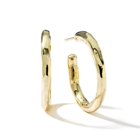 Ippolita Classico Small Hammered Hoop Earrings - 18k Gold