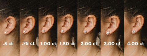 14k White Gold Diamond Stud Earrings - 1.26cttw