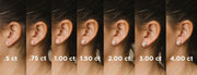 14k White Gold Diamond Stud Earrings - .80cttw