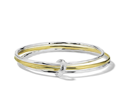 Ippolita Chimera Mixed Metal bangle Set - 925 Silver & 18k Yellow Gold
