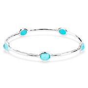 Ippolita Rock Candy 5-Stone Bangle - 925 Silver in Turquoise