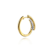 Gabriel & Co. 14k Yellow Gold Diamond Hoop Earrings - .30cttw