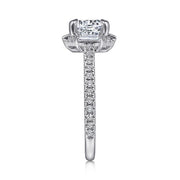 Gabriel & Co. Ryland - 18k White Gold Octagonal Halo Round Diamond Engagement Setting