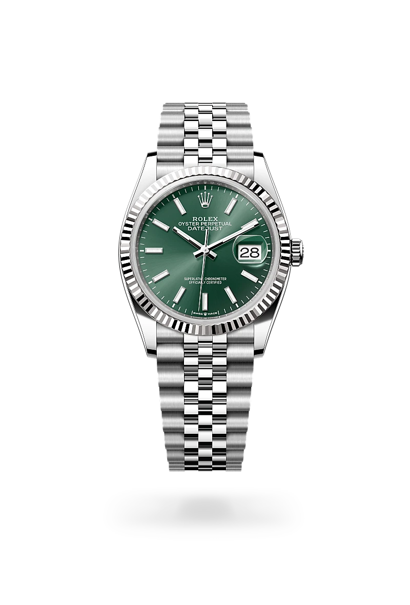 Rolex Datejust in White Rolesor - combination of Oystersteel and white gold, M126234-0051 - Jewelers Trade Shop