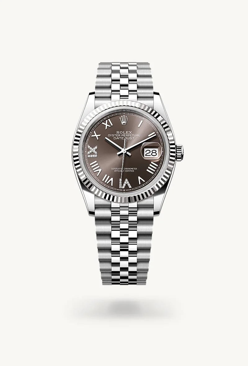 Rolex Datejust in White Rolesor - combination of Oystersteel and white gold, M126234-0071 - Jewelers Trade Shop
