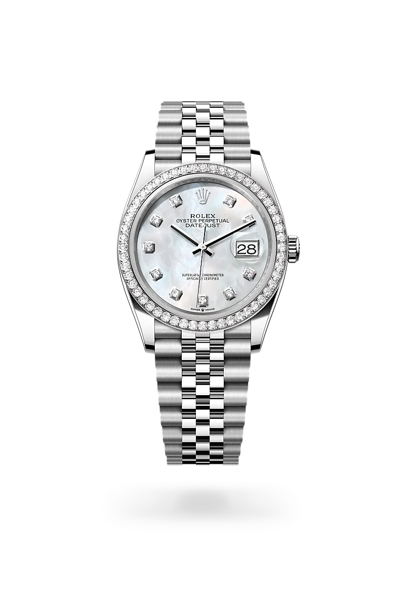 Rolex Datejust in White Rolesor - combination of Oystersteel and white gold, M126284RBR-0011 - Jewelers Trade Shop
