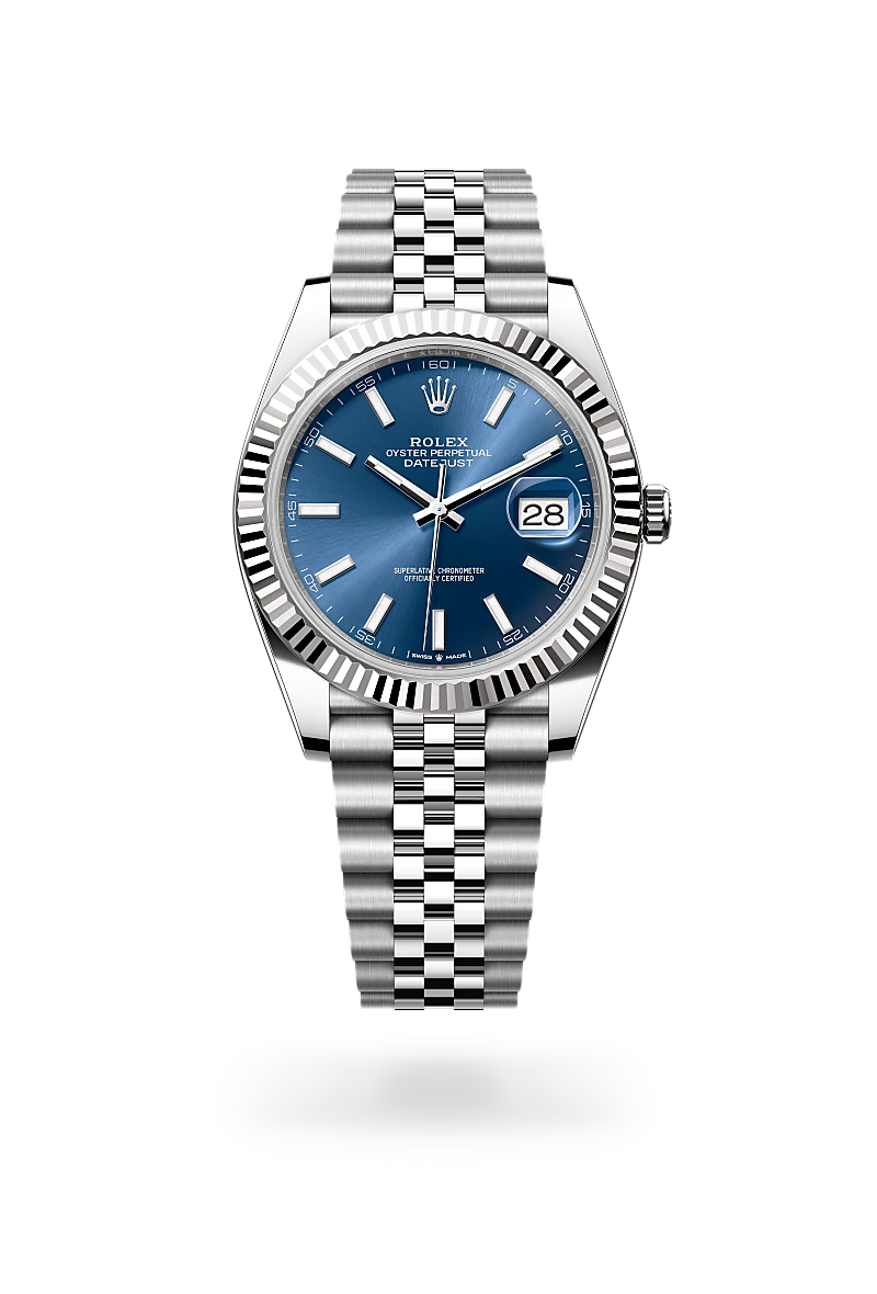 Rolex Datejust in White Rolesor - combination of Oystersteel and white gold, M126334-0002 - Jewelers Trade Shop