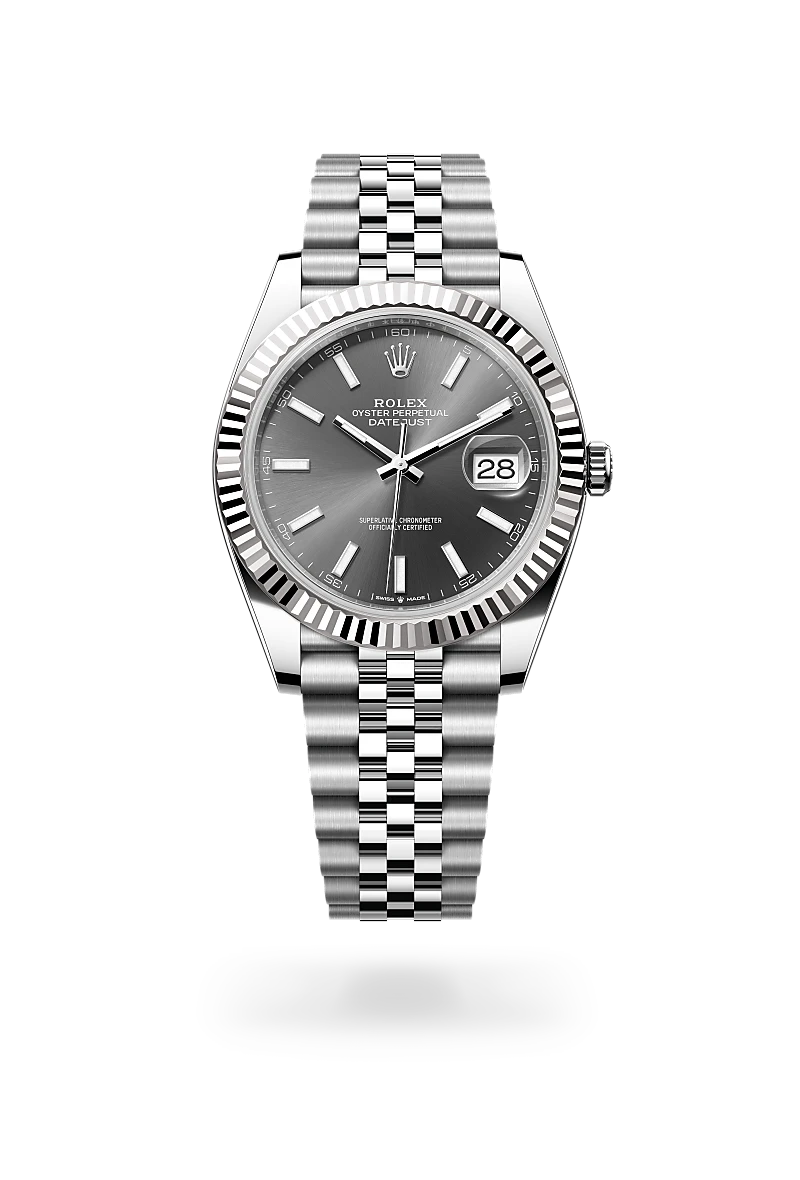 Rolex Datejust in White Rolesor - combination of Oystersteel and white gold, M126334-0014 - Jewelers Trade Shop