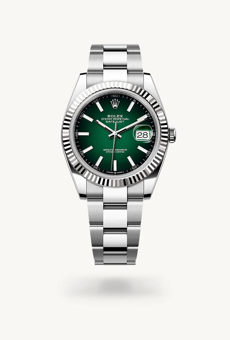 Rolex Datejust in White Rolesor - combination of Oystersteel and white gold, M126334-0033 - Jewelers Trade Shop