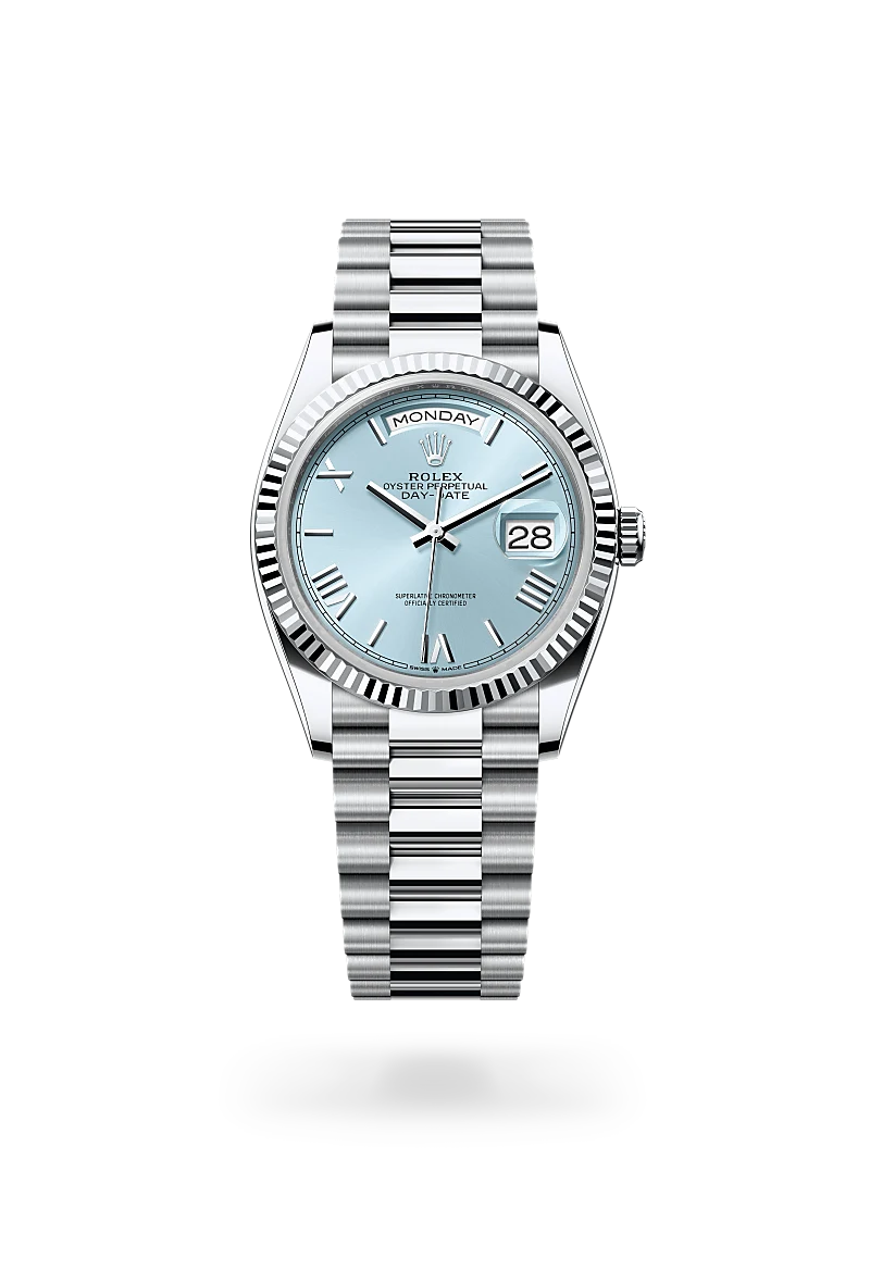 Rolex Day-Date in Platinum, M128236-0018 - Jewelers Trade Shop