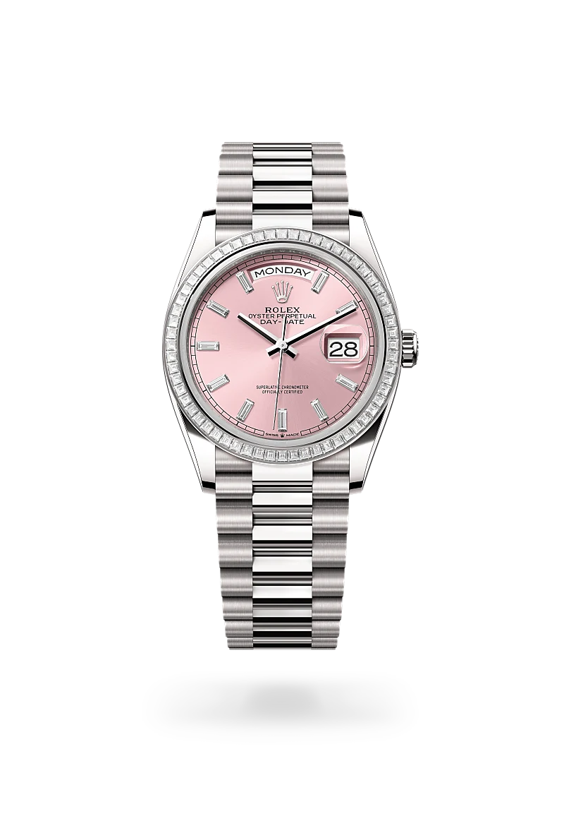 Rolex Day-Date in 18 kt white gold, M128399TBR-0029 - Jewelers Trade Shop