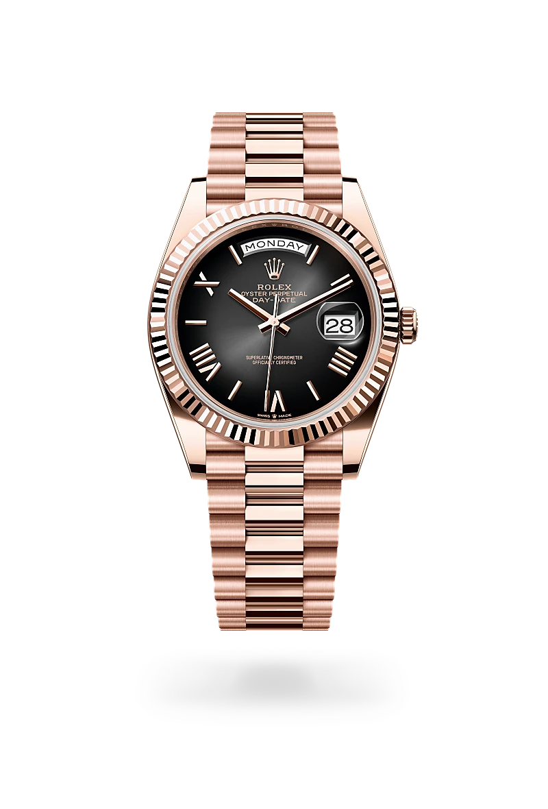Rolex Day-Date in 18 kt Everose gold, M228235-0055 - Jewelers Trade Shop